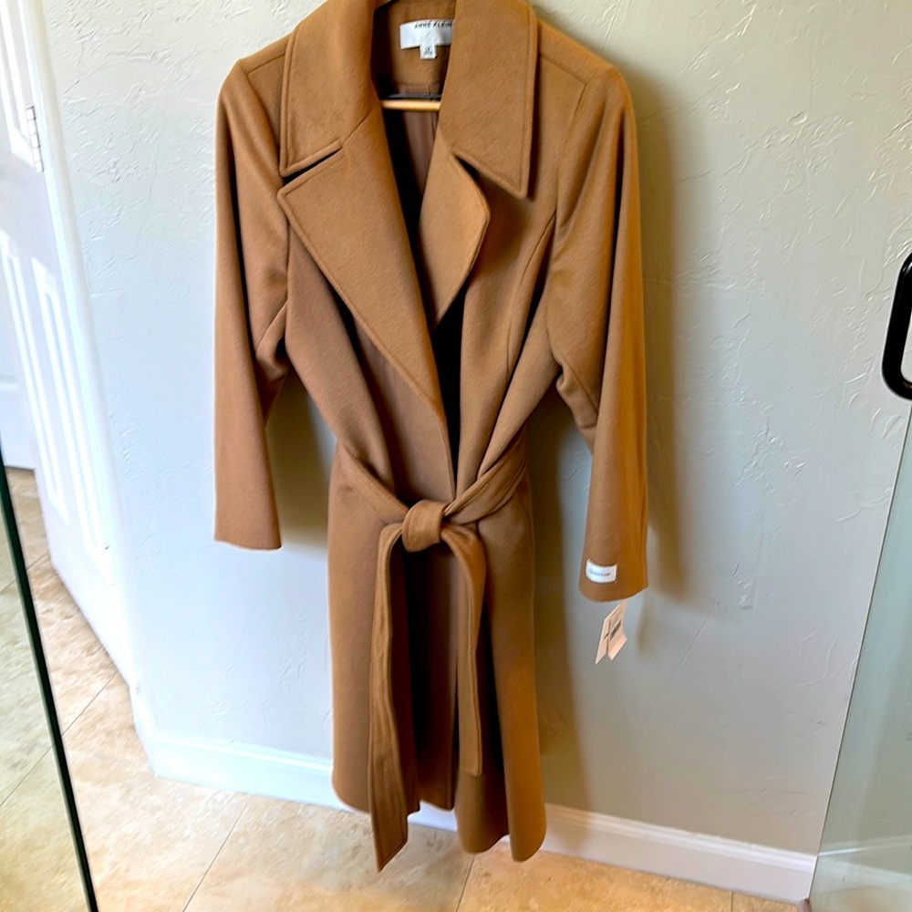 Anne Klein. Wool Cahmere Blend coat size 1x camel